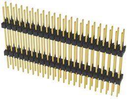 SAMTEC EW-50-12-L-S-500 堆叠板连接器, EW, 50 触点, 针座, 2.54 mm, 通孔安装, 1 排