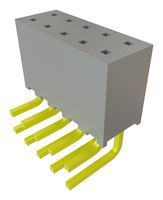 SAMTEC SQT-105-01-F-D-RA PCB插座, 板至板, 线至板, 2 mm, 2 排, 10 触点, 通孔安装直角