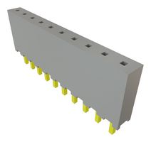 SAMTEC SQT-110-01-F-S PCB插座, 板至板, 线至板, 2 mm, 1 排, 10 触点, 通孔安装