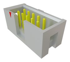 SAMTEC HTST-105-01-L-D 引脚针座, 线至板, 2.54 mm, 2 排, 10 触点, 通孔直型, HTST