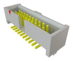 SAMTEC SHF-110-01-L-D-SM-LC 引脚针座, 线至板, 1.27 mm, 2 排, 20 触点, 表面安装直型, SHF