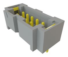 SAMTEC T2M-105-01-L-D-TH-WT 引脚针座, 板至板, 线至板, 2 mm, 2 排, 10 触点, 通孔安装, T2M