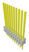 SAMTEC TMS-110-57-G-S 引脚针座, 板至板, 1.27 mm, 1 排, 10 触点, 通孔安装, TMS