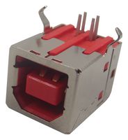 SAMTEC USBR-B-S-S-O-VT 连接器, USB, USB B, USB 2.0, 插座, 4 路, 通孔安装, 垂直