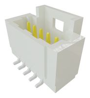 SAMTEC T1M-05-F-SV-L 引脚针座, 线至板, 1 mm, 1 排, 5 触点, 表面安装直型, T1M