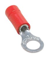 ABB 7TAI029450R0014 Ring Tongue Terminal, M5, #10, 16 AWG, Sta-Kon RA, Red