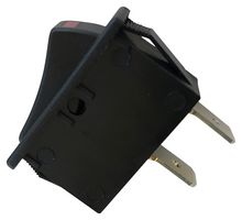 MULTICOMP PRO MP005743 Rocker Switch, On-Off, SPST-NO, SPST-NC, Non Illuminated, Panel Mount, Red