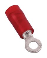 ABB 7TAI029820R0011 Ring Tongue Terminal, M2.5, #4, 16 AWG, Sta-Kon RA, Red