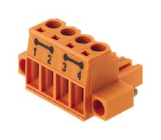 WEIDMULLER 1846870000 插拔式接线端子, 5.08 mm, 4 路, 4 mm², 螺丝