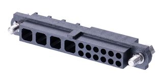 HARWIN M80-263F104-12-00 连接器外壳, Datamate Mix-Tek M80, 插座, 16 路, Harwin Datamate系列信号和Datamate Mix-Tek系列插座电源和同轴插座触芯