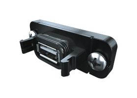 SAMTEC RPBU-01-S-B-RA USB Connector, USB Type B, USB 2.0, Receptacle, 4 Ways, Through Hole Mount, Right Angle