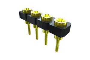 SAMTEC SL-103-T-19 PCB Receptacle, Board-to-Board, 2.54 mm, 1 Rows, 3 Contacts, Through Hole Mount