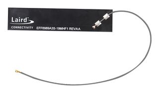 EZURIO EFF6989A3S-19MHF1 Antenna, Adhesive, Linear Vertical, PCB, 698 MHz - 6 GHz, 4.5 dBi, 50 ohm, 5W