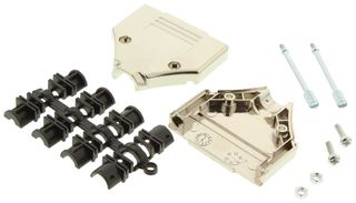 MH CONNECTORS MHDTPK25-K 连接器后壳, D Sub, MH - MHDTPK, DB, 180°, 金属化热塑性主体