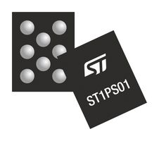 STMICROELECTRONICS ST1PS01BJR DC-DC Switching Synchronous Buck Regulator, Adjustable, 1.8-5.5V in, 1.1-1.7V/0.4A out, Flip-Chip-8
