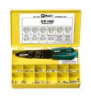 PANDUIT KP-1166 连接器套件, 端接和铰接, 147件非绝缘隔离开关, 叉, 环, 接头, 电线接头, 压接工具和盒