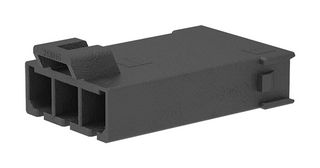 MOLEX 213815-0103 连接器外壳, 黑色, Mega-Fit 213815 Series, 插头, 3 路, 5.7 mm, Molex Mega-Fit 105417 和 105418 系列公压接端子