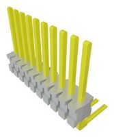 SAMTEC TMS-110-01-G-S-RA 引脚针座, 板至板, 1.27 mm, 1 排, 10 触点, 通孔直角, TMS