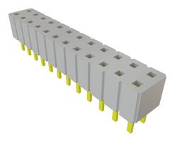 SAMTEC SLW-112-01-T-D PCB插座, 板至板, 2.54 mm, 2 排, 24 触点, 母插座触点, 通孔安装