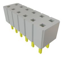 SAMTEC SLW-106-01-T-D PCB插座, 板至板, 2.54 mm, 2 排, 12 触点, 通孔安装