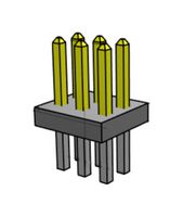 SAMTEC FTS-103-01-F-D 引脚针座, 线至板, 1.27 mm, 2 排, 6 触点, 通孔直型, FTS