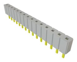SAMTEC SLW-115-01-T-S PCB插座, 板至板, 2.54 mm, 1 排, 15 触点, 通孔安装
