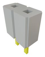 SAMTEC SLW-102-01-T-S PCB插座, 板至板, 2.54 mm, 1 排, 2 触点, 通孔安装