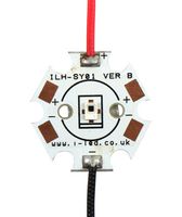 INTELLIGENT LED SOLUTIONS ILH-IS01-85SN-SC201-WIR200. 红外线发射器模块, 1芯片, 850 nm, ±60° (120°), 370 mW/Sr, 200 mm红和黑, 星PCB