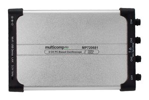 MULTICOMP PRO MP720681 EU-UK PC USB示波器, PC Scope, 4 通道, 100 MHz, 1 GSPS, 10 Mpts