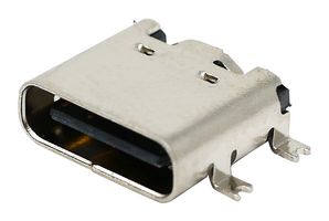 GCT USB4110-GF-A 连接器, USB, 5A, 48V, 240W, USB C, USB 2.0, 插座, 16 路, 表面安装, 水平