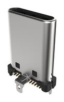 GCT USB4151-GF-C 连接器, USB, 5A, 48V, 240W, USB C, USB 3.2, 插头, 24 路, 表面安装, 通孔安装, 垂直