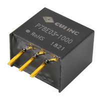 CUI P78E05-1000 直流/直流转换器, 负压O/P支持, ITE, 1输出, 5 W, 5 V, 1 A, P78E-1000 Series
