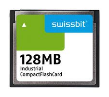 SWISSBIT SFCF0128H1BK1WI-I-MS-513-STD 闪存卡, SLC, 紧凑型闪存卡, I类, 128 MB
