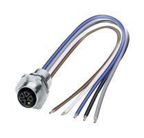 PHOENIX CONTACT 1415296 Sensor Cable, M12 Receptacle, Free End, 4P + PE Positions, 200 mm, 7.9 "