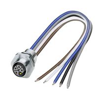 PHOENIX CONTACT 1425583 Sensor Cable, M12 Receptacle, Free End, 4P + PE Positions, 200 mm, 7.9 "