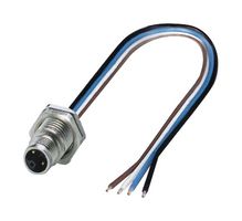 PHOENIX CONTACT 1425588 Sensor Cable, M12 Plug, Free End, 4 Positions, 200 mm, 7.9 "