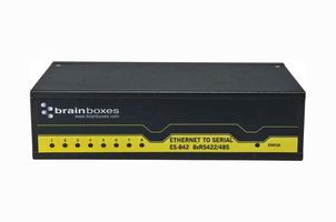 BRAINBOXES ES-842. 设备服务器, 以太网至串行, RS-422/485