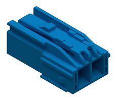 MOLEX 206997-2201 连接器外壳, 蓝色, CP-4.5 206997 Series, 插头, 2 路, 4.5 mm, Molex CP-4.5 系列 2069998000 和 2070008000 公母压接端子