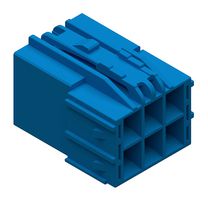 MOLEX 206997-2601 连接器外壳, 蓝色, CP-4.5 206997 Series, 插头, 6 路, 4.5 mm, Molex CP-4.5 系列 2069998000 和 2070008000 公母压接端子