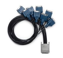 NI (NOW PART OF EMERSON) 197546-01 Test Cable Assembly, Serial Cable, 68 Pos VHDCI Connector to Eight 9 Pos D-SUB, RS 485, 1 m