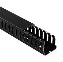 BETADUCT 23466000N Trunking, Open Slot, 75 mm (H) x 75 mm (W) x 2 m (L), Black, Noryl