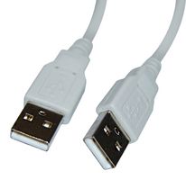 VIDEK 2560NL-3 USB Cable, Type A Plug to Type A Plug, 3 m, 9.8 ft, USB 2.0