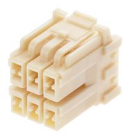 MOLEX 212209-2020 连接器外壳, 自然色, CP-3.3 212209 Series, 插座, 2 路, 3.3 mm, Molex CP-2.5 Mini 及 CP-3.3 50397 系列母压接端子