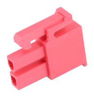 MOLEX 46992-0220 Connector Housing, Red, Mini-Fit Versa Color 46992 Series, Receptacle, 2 Ways, 4.2 mm