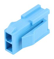 MOLEX 46993-0240 Connector Housing, Blue, Mini-Fit Versa Color 46993 Series, Plug, 2 Ways, 4.2 mm