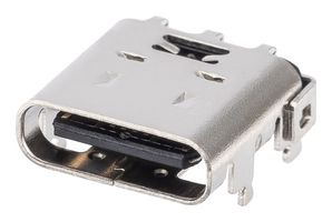 MOLEX 213716-0001 连接器, USB, USB C, USB 2.0, 插座, 16 路, 通孔安装, 直角型