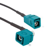 AMPHENOL RF 095FJZFJZAHM100 射频/同轴电缆组件, 3.3 ft, 1 m, RG174, FAKRA直角插座, FAKRA 直插孔, 50 ohm