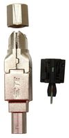 TE CONNECTIVITY 2350278-2 Modular Connector, Modular Plug, 1 x 1 (Port), 8P4C, Cat5e, Cable Mount