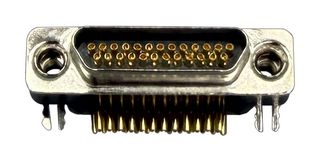 NORCOMP 581-M25-213L461 D Sub Connector, Micro D, Receptacle, 581 M Series, 25 Contacts, Solder