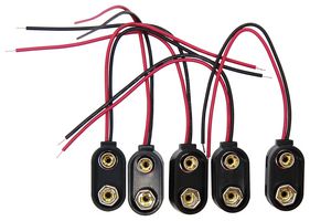 MULTICOMP PRO MP007078 Battery Holder, Snap-On, PP3, 4" Wire Lead